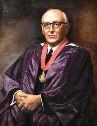 oil painting of Ernest Payne, General Secretary of the Baptist Union from 1951 to 1967